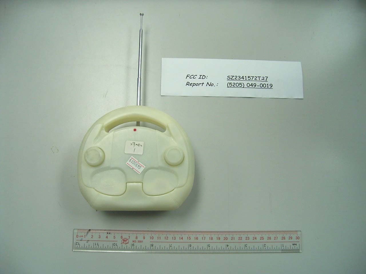 Toy Remote Control - FCC ID SZ23415T27 - Planet Toys (HK) Ltd.