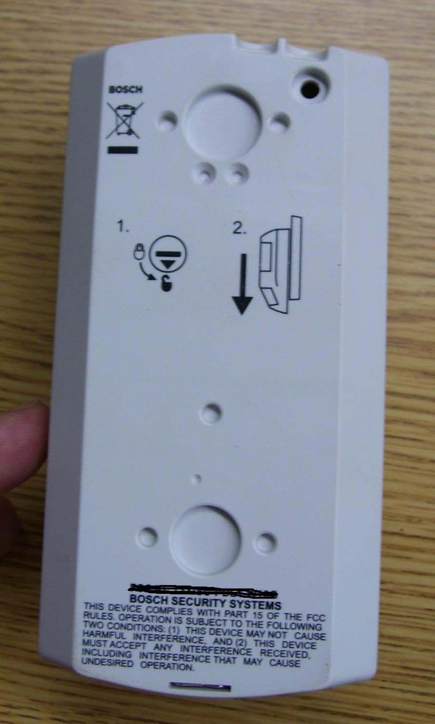 Combination Microwave/PIR Motion Detectors - FCC ID T3XWC30G - Bosch Security Systems, LLC