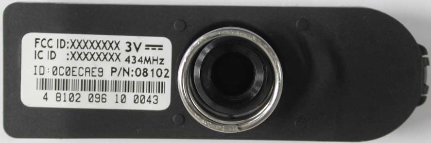 Wheel Unit Sensor of TPMS 08102 - FCC ID T4508102 - LID Technologies S.A.S.