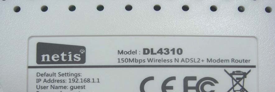 150Mbps Wireless N ADSL2+ Modem Router - FCC ID T58DL4310R - NETIS SYSTEMS CO., LTD. (2)
