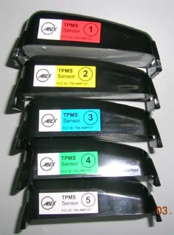 Tire Pressure Monitoring System - FCC ID T59-AMP10R - ABEX Manufacturing SDN. BHD