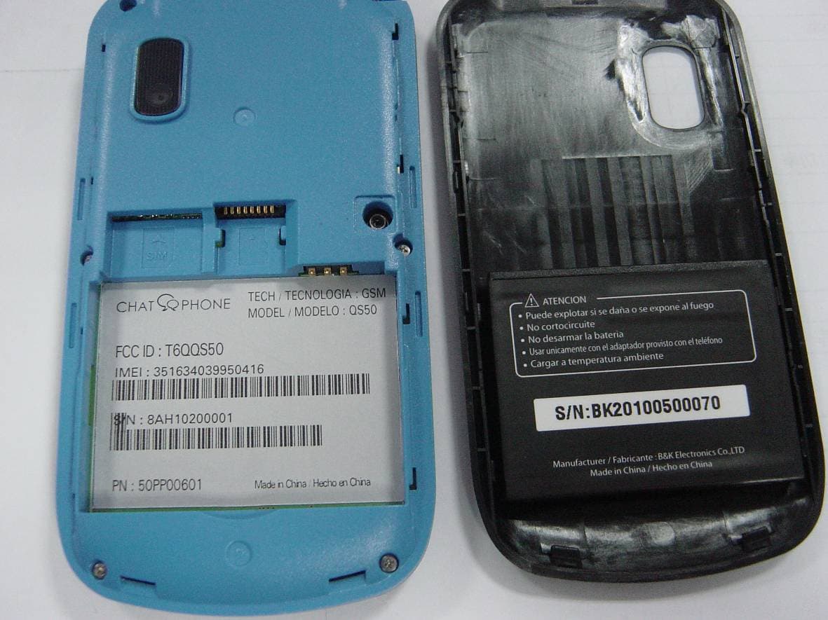 Qwerty phone - FCC ID T6QQS50 - KCMobile Co., Ltd.