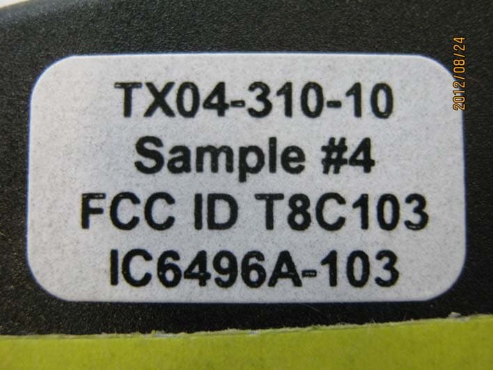 Remote Control Transmitter - FCC ID T8C103 - SOMMER Antriebs- und Funktechnik GmbH