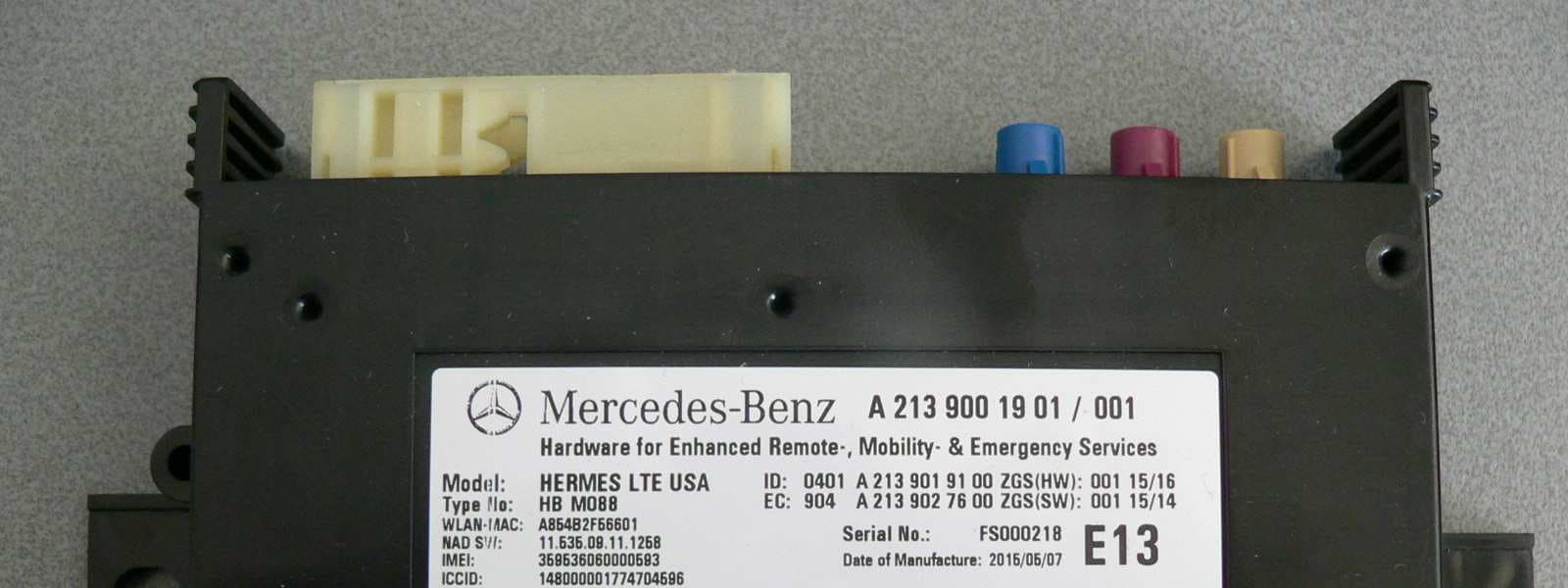 Hardware for Enhanced Remote-, Mobility- & Emergency Services - FCC ID T8GHERMES - Harman Becker Automotive Systems (2)