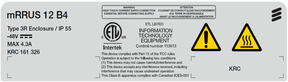 LTE / WCDMA Radio Equipment - FCC ID TA8AKRC161326 - Ericsson AB (2)