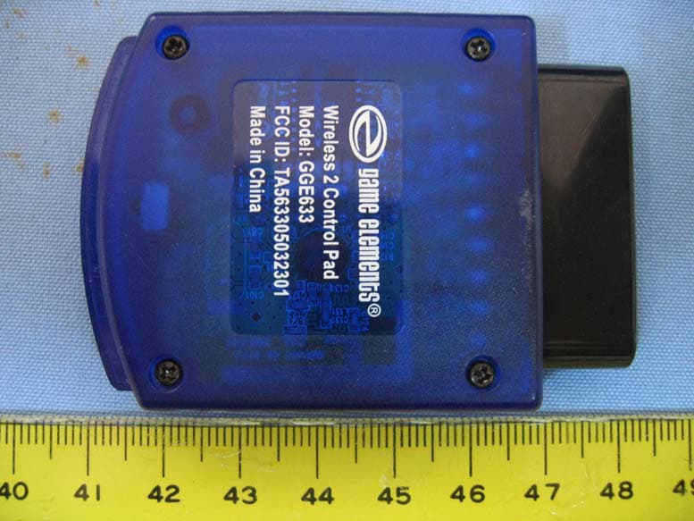 Wireless 2 Control Pad - FCC ID TAZGGE633060808 - Front Electronics (H.K.) Ltd.