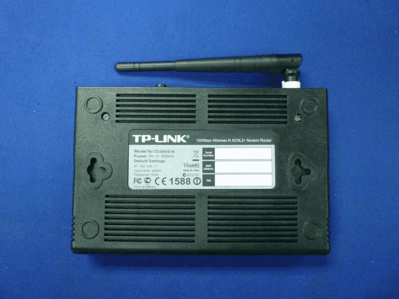 150Mbps Wireless N ADSL2+ Modem Router - FCC ID TE7TDW8151N - TP-Link Technologies Co., Ltd.