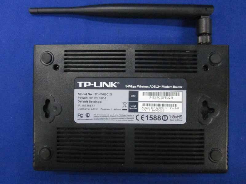 54Mbps Wireless ADSL2+Modem Router - FCC ID TE7TDW8901GV6 - TP-Link Technologies Co., Ltd. (1)