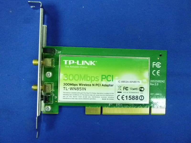 Wireless N PCI Adapter - FCC ID TE7WN851NV2 - TP-Link Technologies Co., Ltd.