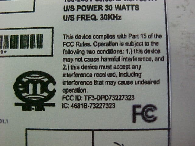 Base Transmitter - FCC ID TF3-DPD73227323 - Dentsply Professional Division