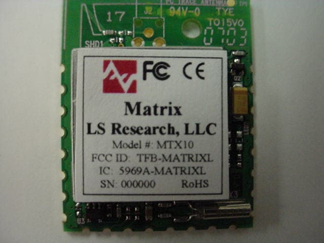 802.15.4 Transceiver Module - FCC ID TFB-MATRIXL - Laird Connectivity LLC (2)