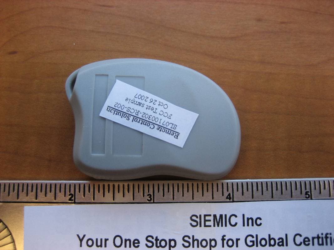 433.92 MHz Radio Transmitter - FCC ID TG6RCS433MDR - Remote Control Solutions, LLC (1)