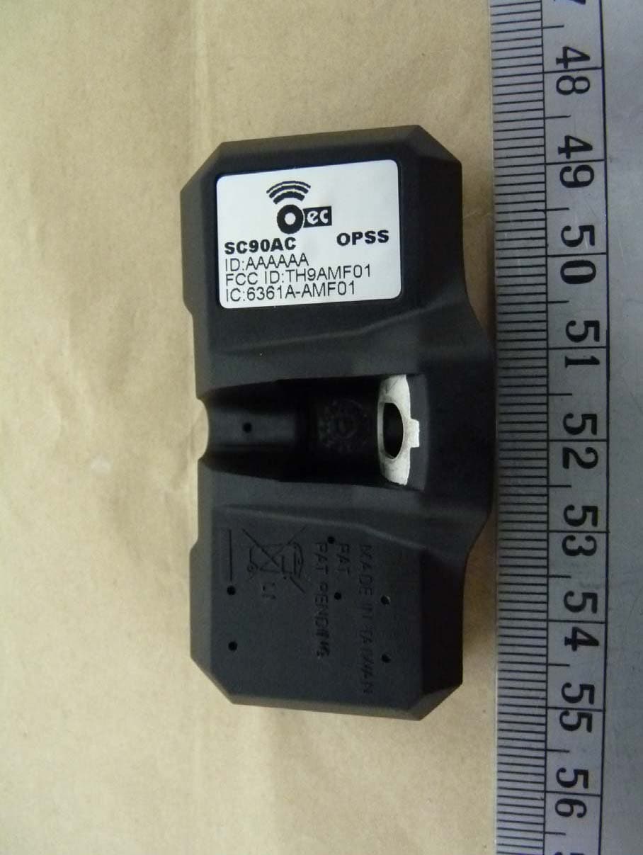 Tire pressure sensor - FCC ID TH9AMF01 - Orange Electronic CO., LTD
