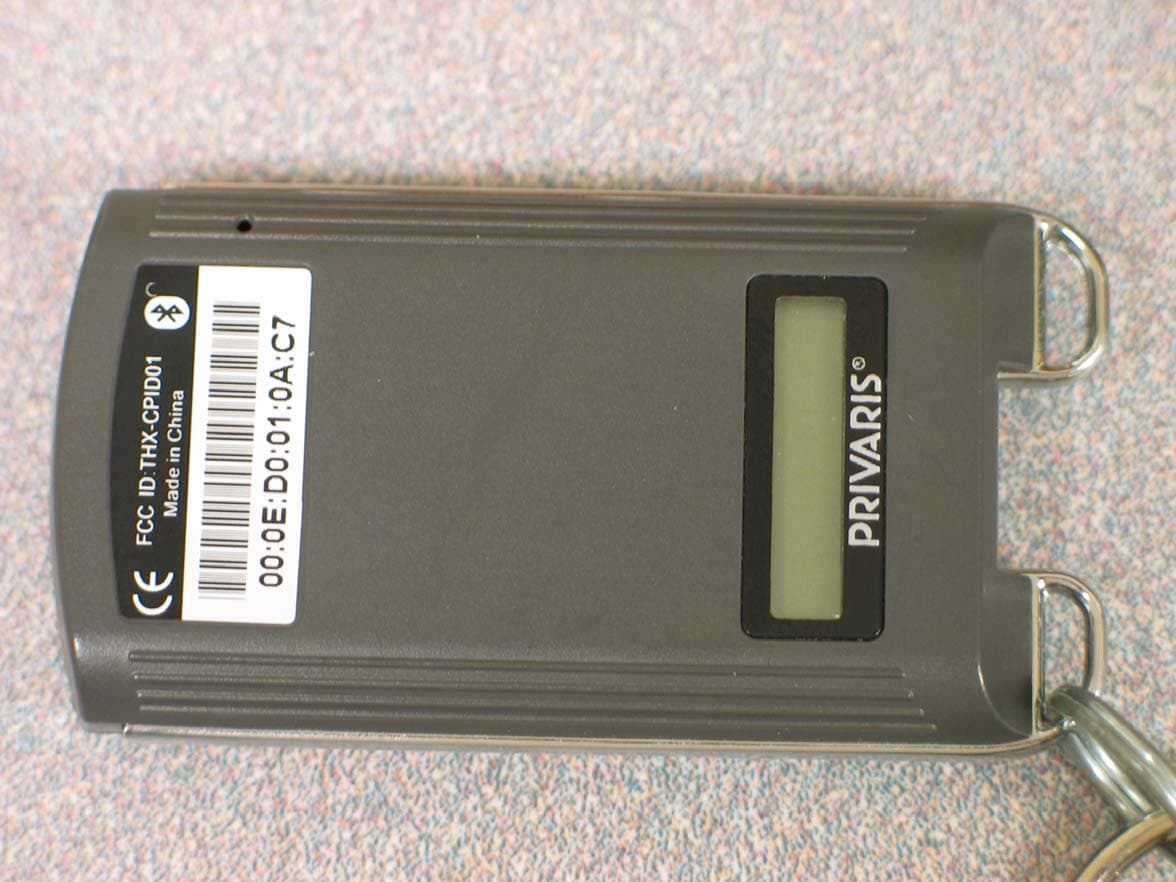 Bluetooth Security Biometric Device - FCC ID THX-CPID03 - Privaris Inc.
