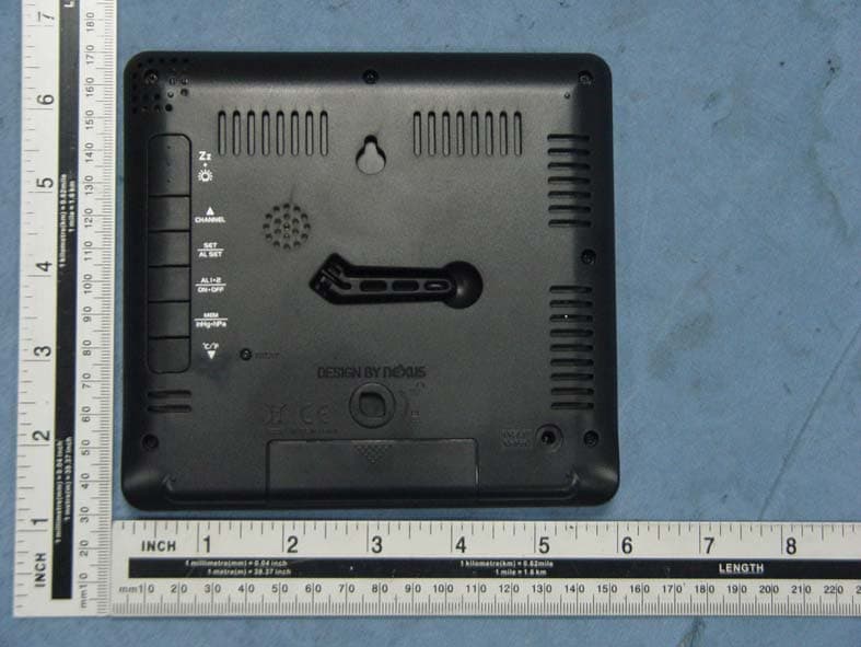 Color Weather Forecast Station - FCC ID TIUIW261C - Nexus Industrial Design Ltd