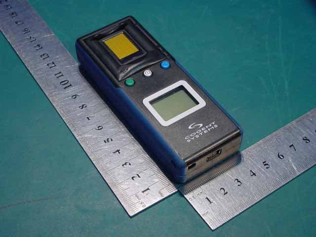 Fingerprint capture/identification device w/BT - FCC ID TLDBLUECHECK - Cogent Systems Inc