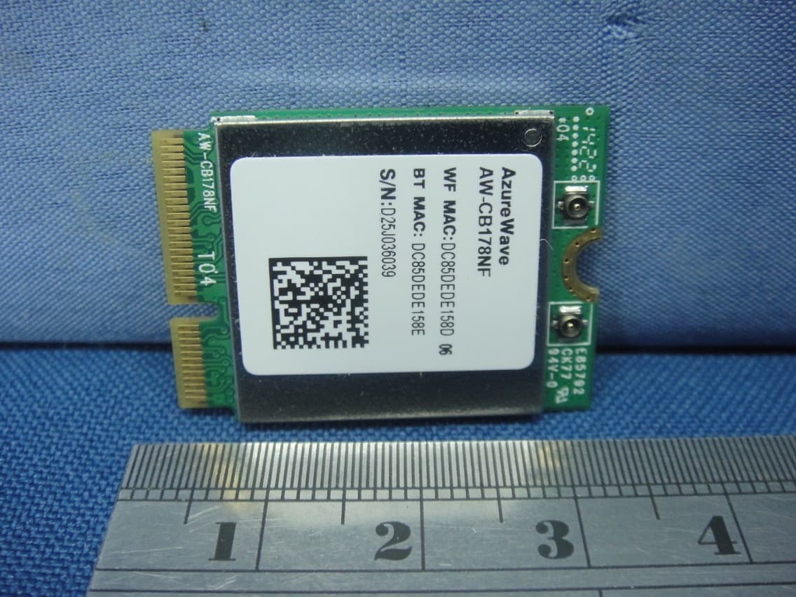 802.11ac/a/b/g/n 2X2 MIMO WLAN & Bluetooth M.2 module - FCC ID TLZ-CB178NF - AzureWave Technologies, Inc. (4)