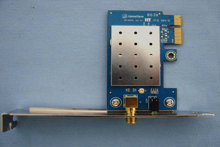 802.11b/g PCI Express Card - FCC ID TLZ-GE870 - AzureWave Technologies, Inc.