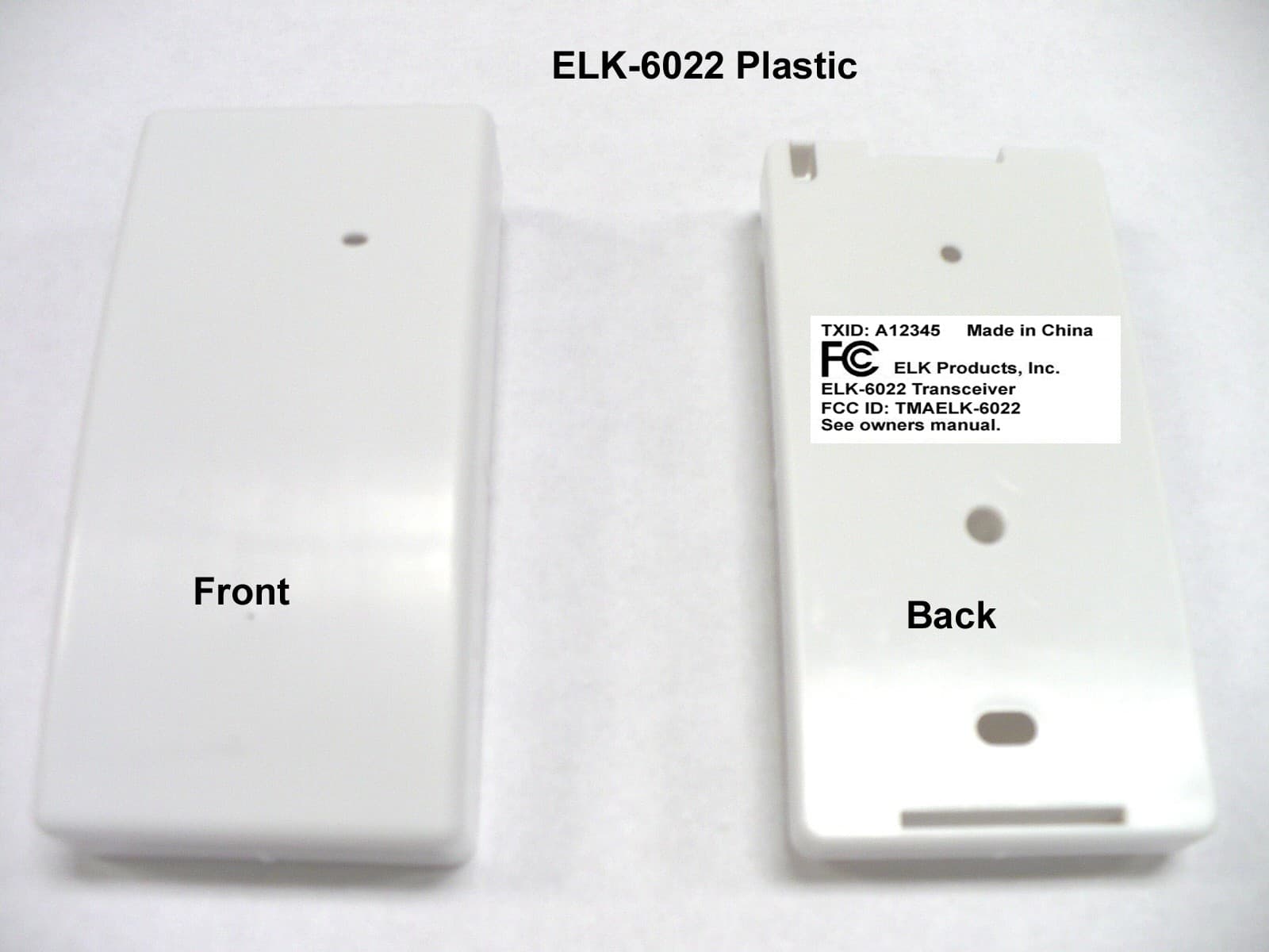 TRANSCEIVER - FCC ID TMAELK-6022 - ELK Products, Inc.