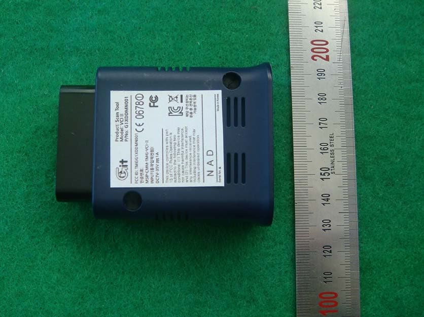 Scan Tool - FCC ID TMGG1XDDMN001 - G.I.T CO.,LTD