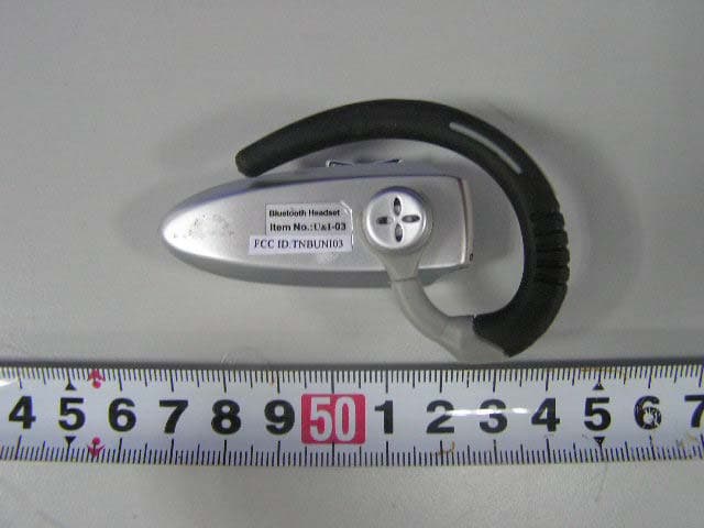 Bluetooth Headset - FCC ID TNBUNI03 - LAYON International Electronic & Telecom Co., Ltd