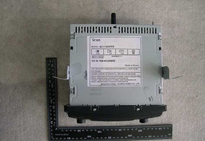 DIGITAL CAR AUDIO SYSTEM - FCC ID TQ8-AC110GFEE - HYUNDAI MOBIS CO., LTD.