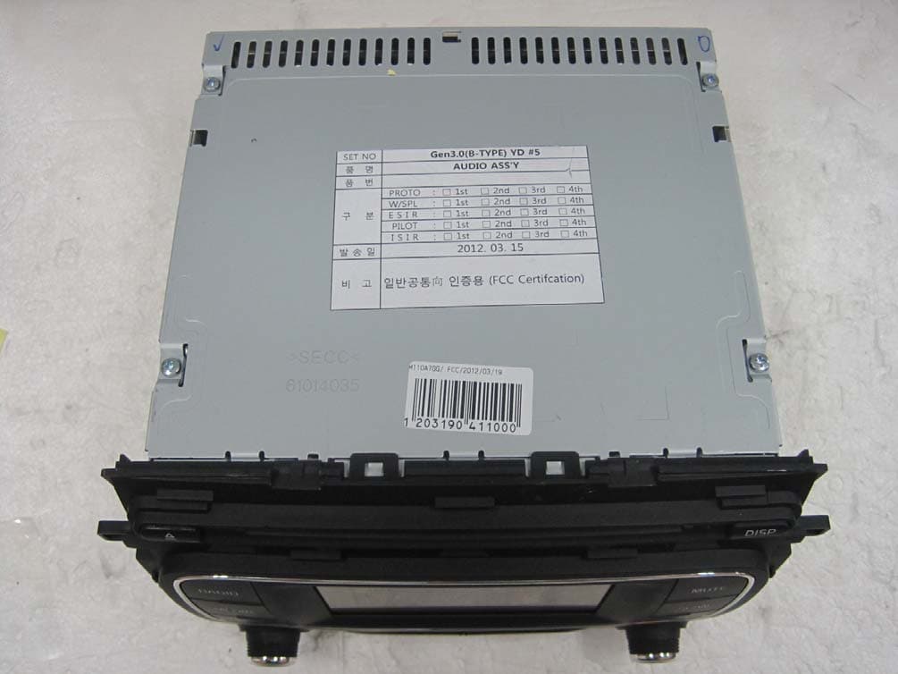 CAR AUDIO - FCC ID TQ8-AM110A7GG - HYUNDAI MOBIS CO., LTD. (2)
