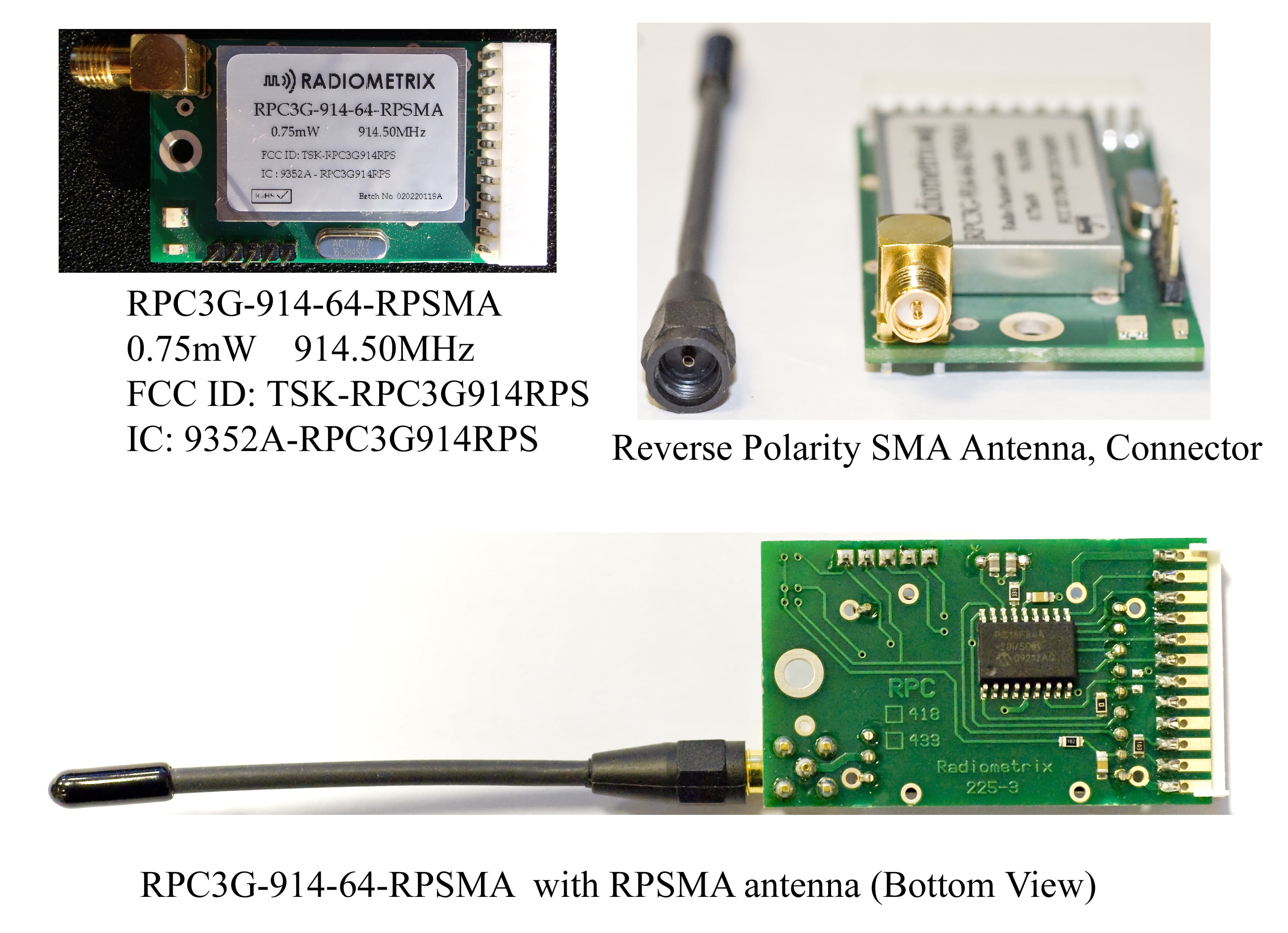 Radio Packet Controller Module. - FCC ID TSK-RPC3G914RPS - Radiometrix Limited