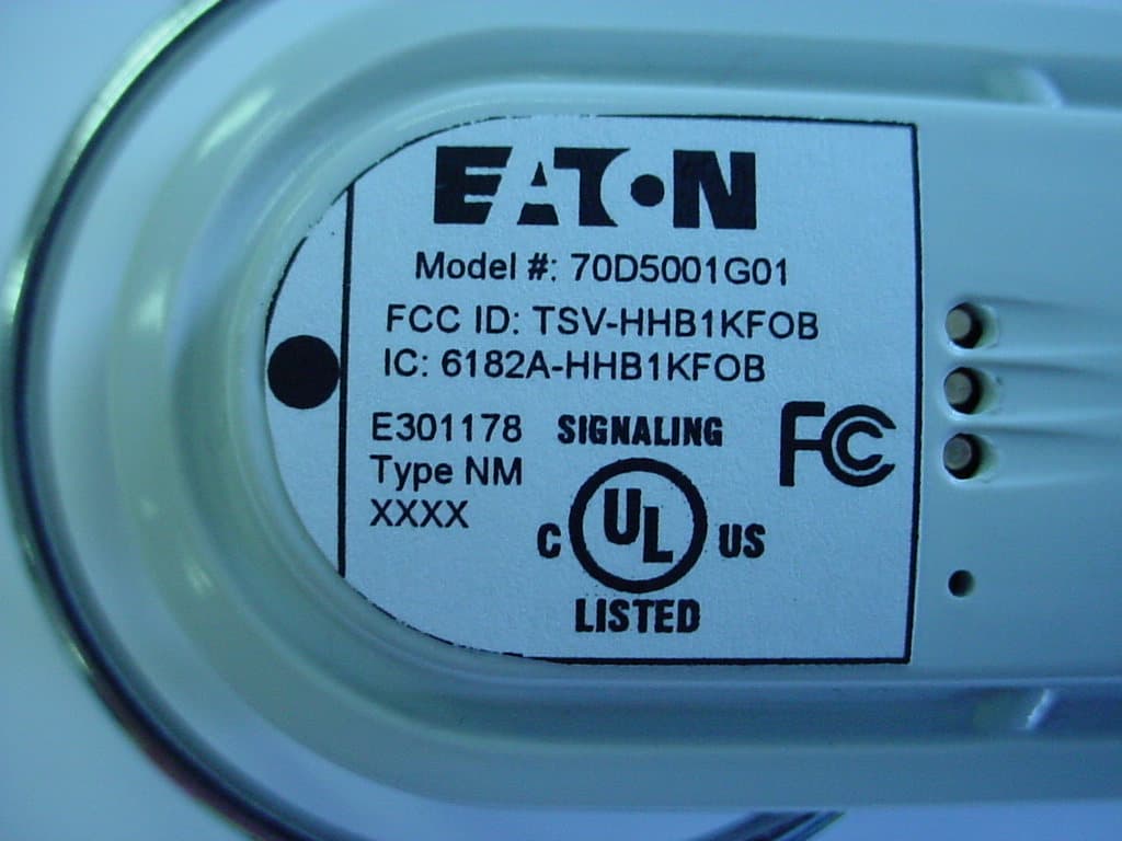 Controller/Monitor - FCC ID TSV-HHB1KFOB - Eaton Corporation