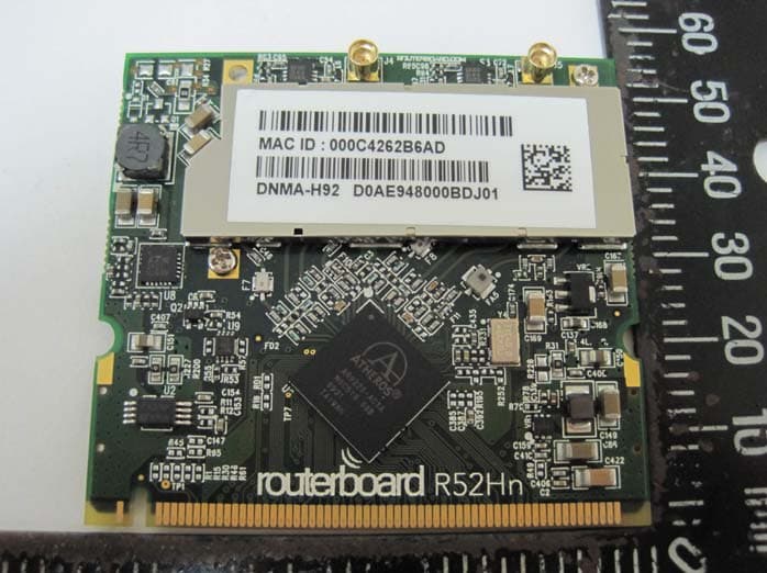 WLAN 802.11a/b/g/n MiniPCI module - FCC ID TV7R52HN - Mikrotikls SIA