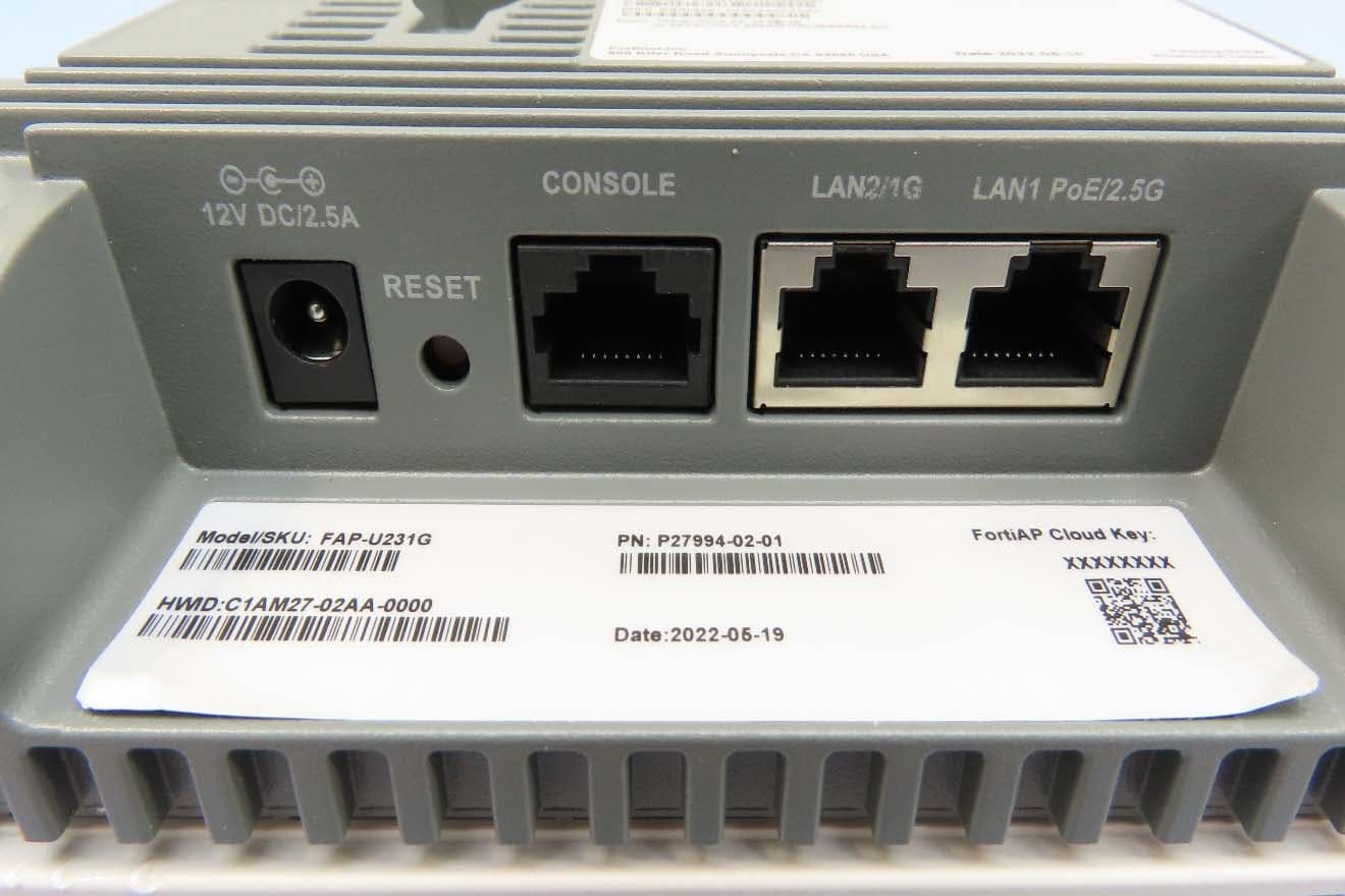 Secured Wireless Access Point - FCC ID TVE-391CBE0291 - Fortinet Inc.