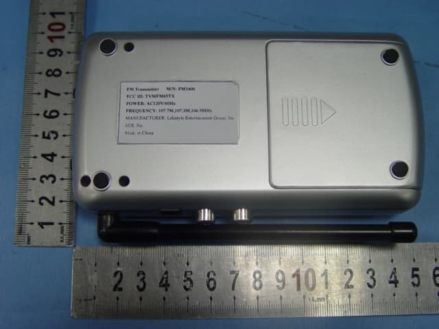 FM Transmitter - FCC ID TVMFM69TX - Lifestyle Entertainment Group, Inc. (2)