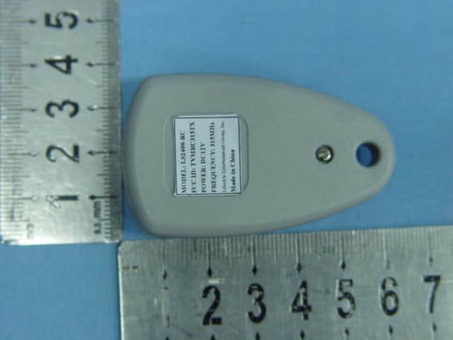 RF Remote Controller - FCC ID TVMRC315TX - Lifestyle Entertainment Group, Inc. (2)
