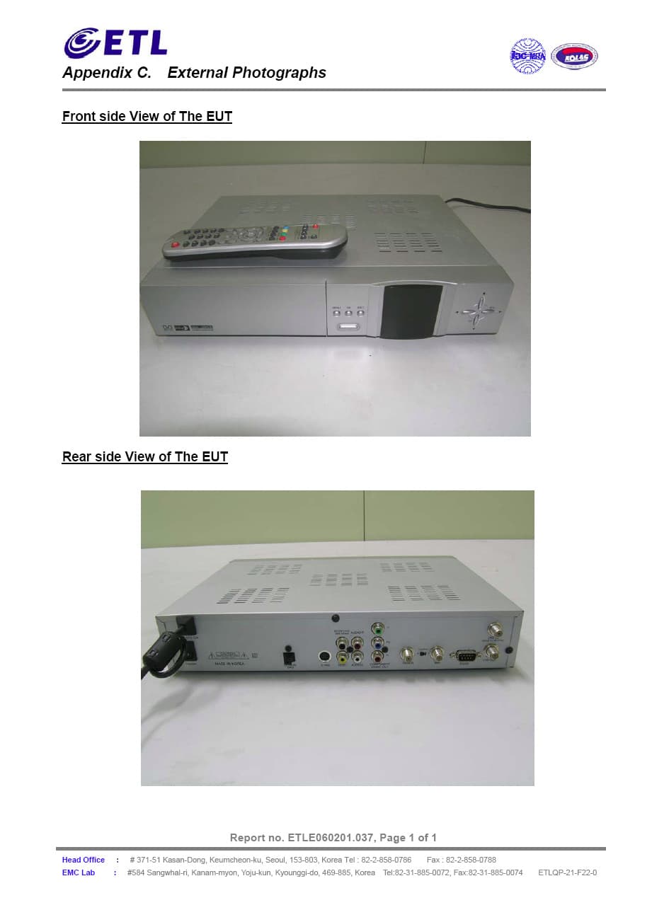 Digital Satellite Receiver - FCC ID TYV-XTC5000 - XTC Motorsports Inc.