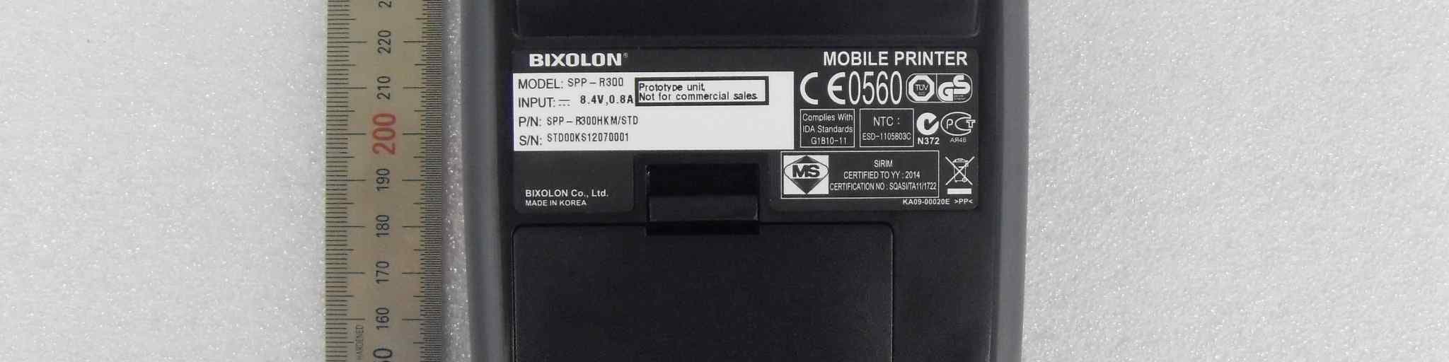 MOBILE PRINTER - FCC ID U5MSPP-R300-MSO - BIXOLON Co.,Ltd. (5)
