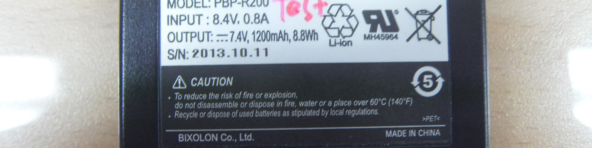 MOBILE PRINTER - FCC ID U5MSPPR200II - BIXOLON Co.,Ltd. (5)