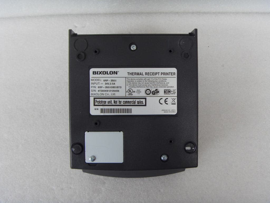 Thermal Receipt Printer - FCC ID U5MSRP-350IIOBE - BIXOLON Co.,Ltd.
