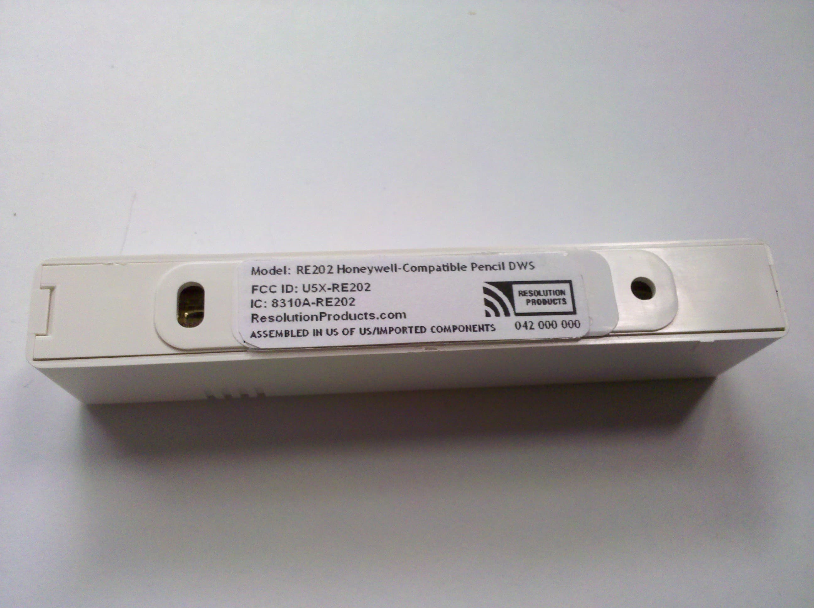 Security Transmitter, 345MHz - FCC ID U5X-RE202 - Resolution Products, Inc.