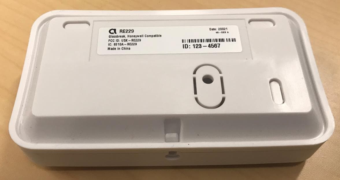 Glass Break Sensor - FCC ID U5X-RE229 - Resolution Products, Inc. (3)