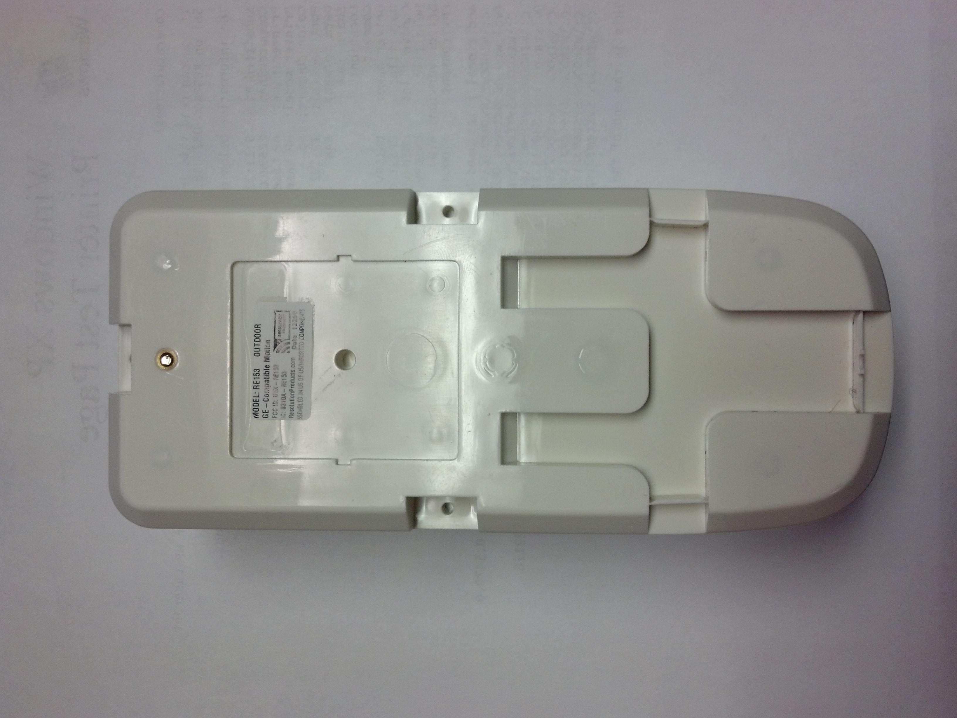 Outdoor Motion Detector, 345MHz - FCC ID U5X-RE253 - Resolution Products, Inc.