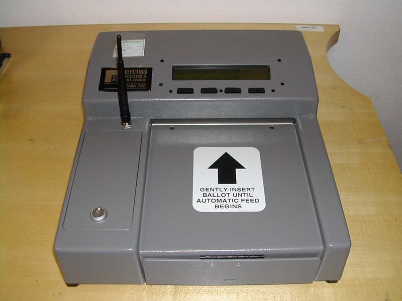 Optical Scan Voting Machine with GSM - FCC ID UBR-ESSM100A - Election Systems & Software