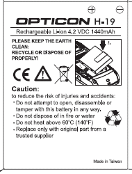 PDA Phone - FCC ID UFOBC0164AAA390 - OPTOELECTRONICS Co., Ltd.