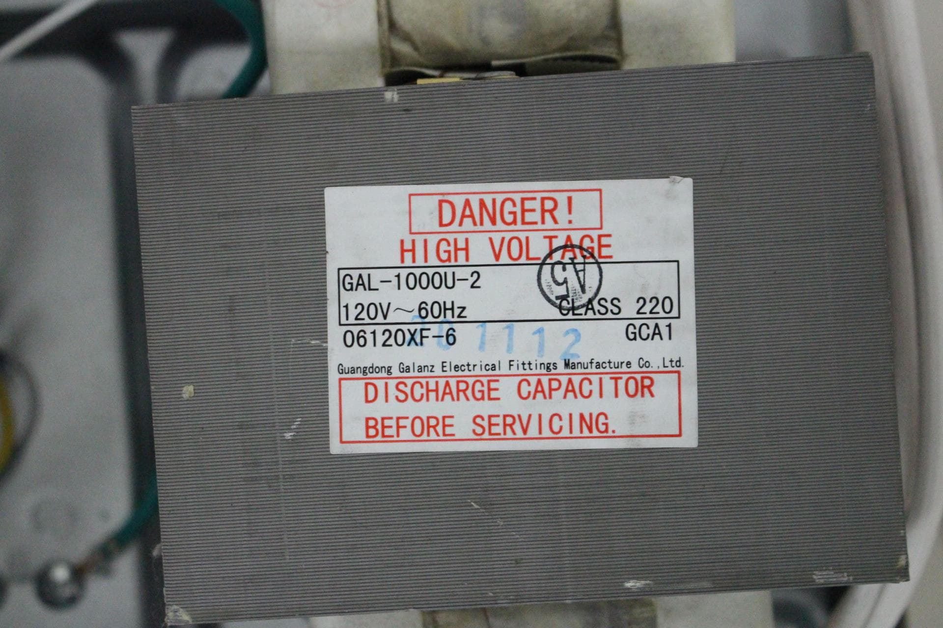 Microwave Oven - FCC ID UHW10048003 - Guangdong Galanz Enterprises Co., Ltd.
