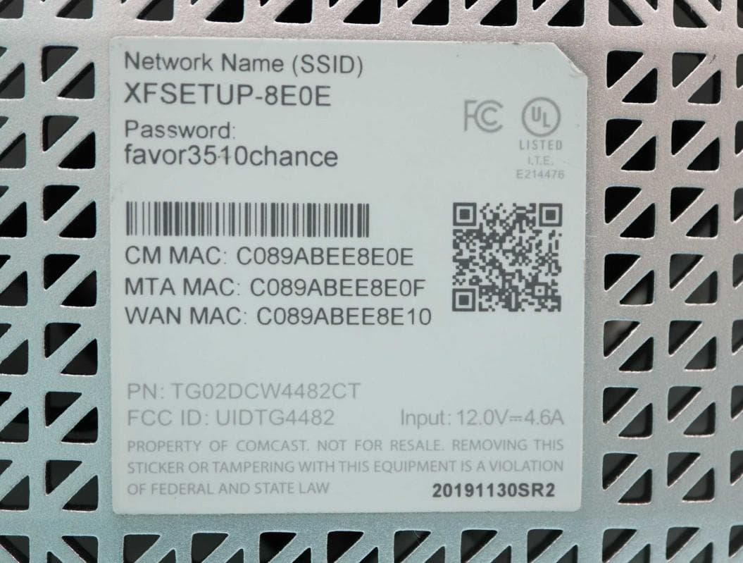 Wireless Gateway - FCC ID UIDTG4482 - ARRIS