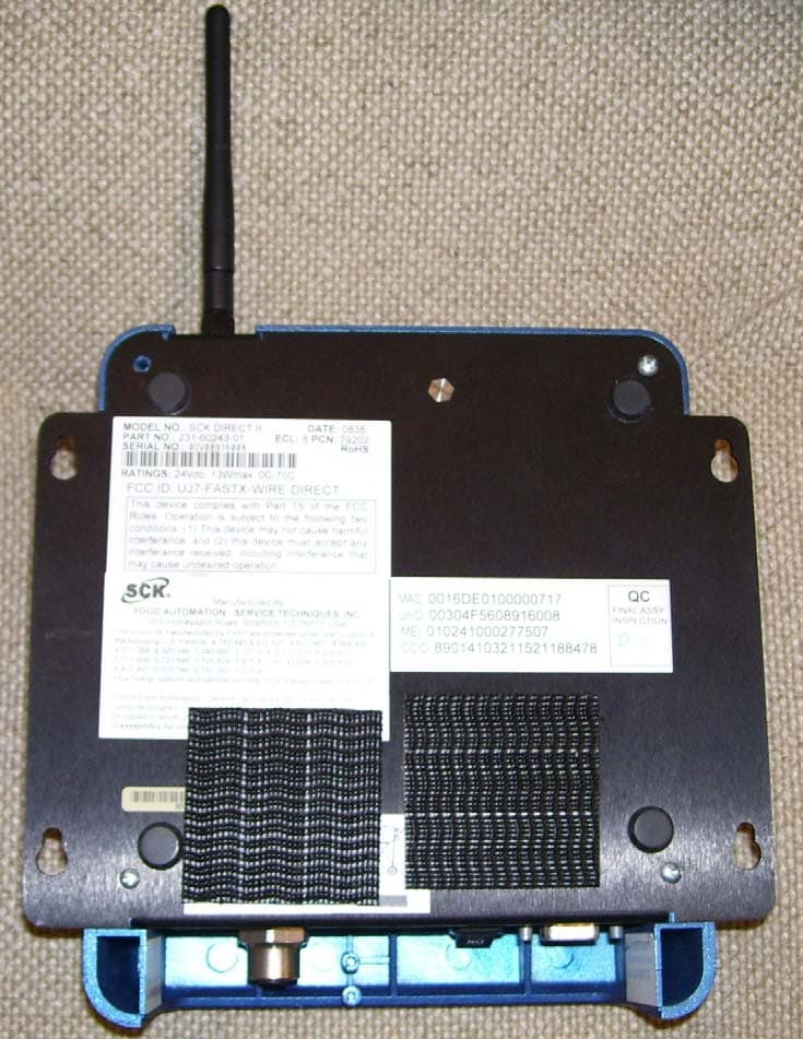 Food quality & supply chain monitor equipment. - FCC ID UJ7-XWIRE-DIRECT - Food Automation - Service Techniques, Inc.