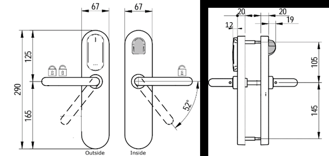 W60MH XS4 Original+, W60MH XS4 One S, W60T XS4 Original+ and W60T XS4 One S - FCC ID UKCW60MH - Salto Systems S.L