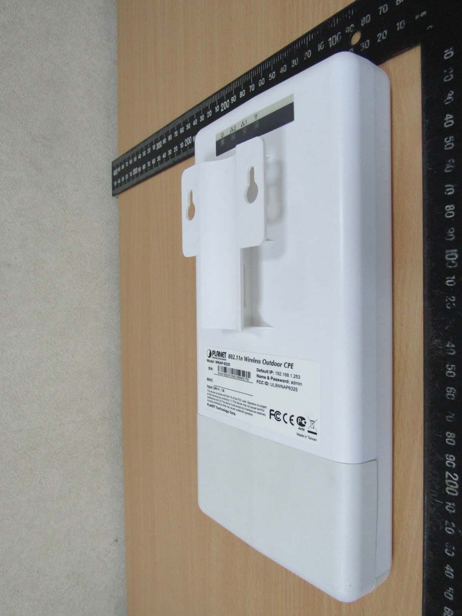 802.11n Wireless Outdoor CPE - FCC ID UL9WNAP6325 - Planet Technology Corporation (3)