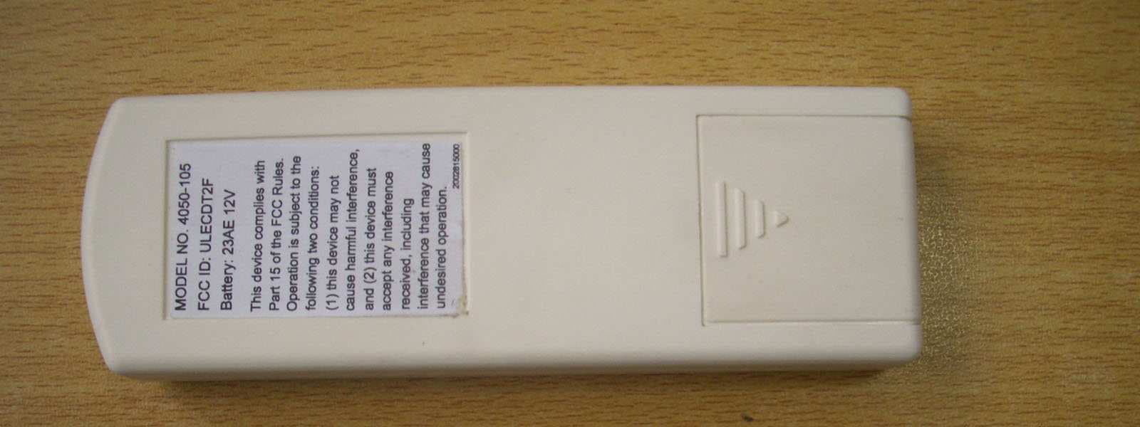 Remote Control for Electric Room Heater - FCC ID ULECDT2F - Hearth & Home Technologies (4)