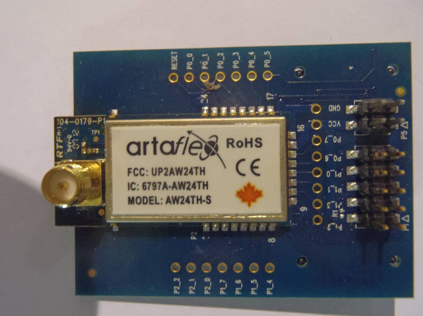 AW24TH WIRELESS MODULE - FCC ID UP2AW24TH - Artaflex, Inc.