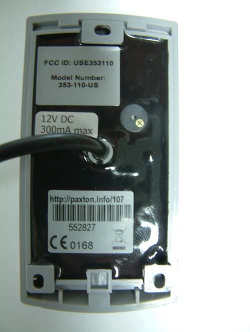 353-110-US Proximity P50 Reader - FCC ID USE353110 - Paxton Access Ltd (1)